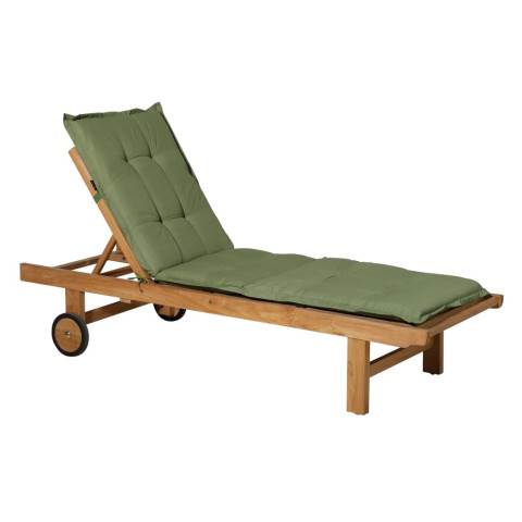 Coussin de chaise longue basic 200x60 cm vert