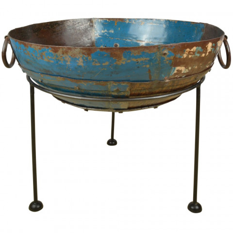 Esschert design bol à feu métal recyclé métal m ff276
