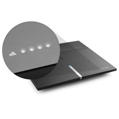 Antenne tv smart d'intérieur 30x25,3x1,86 cm noir