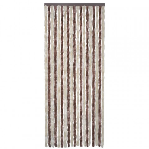 Moustiquaire beige et marron clair 90x220 cm chenille