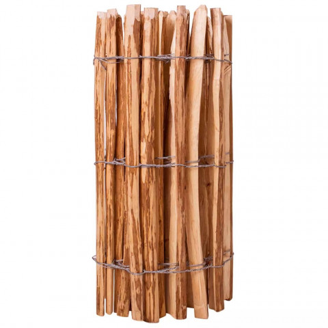 Clôture à piquets bois de noisetier 90 x 500 cm
