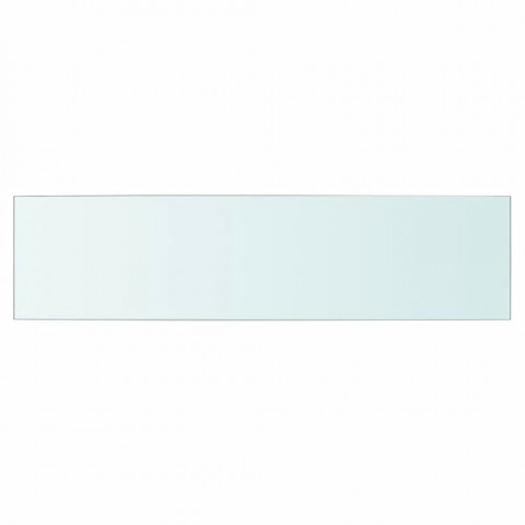 Panneau pour étagère verre transparent 60 x 15 cm