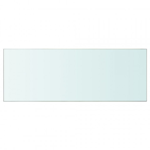 Panneau pour étagère verre transparent 80 x 30 cm helloshop26 2702201/2