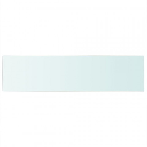 Panneau pour étagère verre transparent 100 x 25 cm