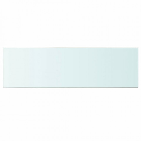 Panneau pour étagère verre transparent 100 x 30 cm