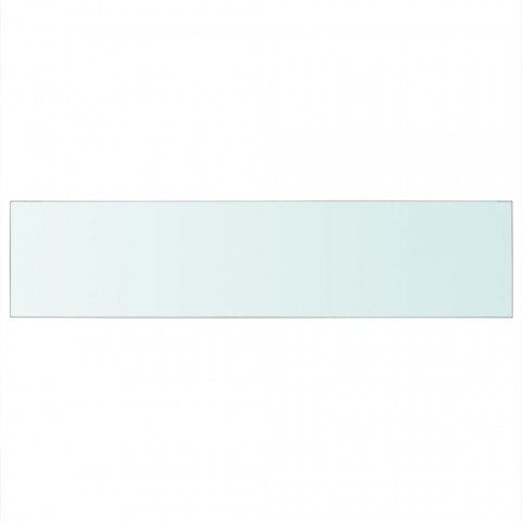 Panneau pour étagère verre transparent 110 x 25 cm