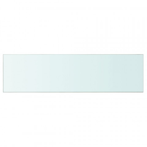 Panneau pour étagère verre transparent 110 x 30 cm