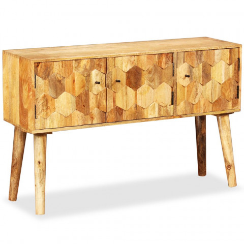 Vidaxl buffet bois massif de manguier 118 x 35 x 75 cm