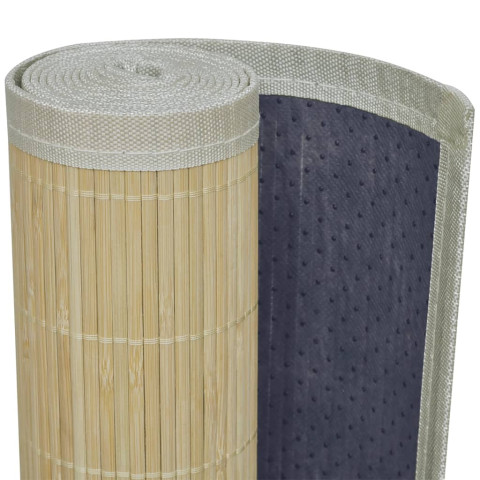 Tapis en bambou 100x160 cm naturel