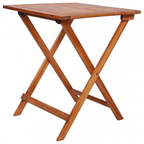 Ensemble de bistro 3 pcs bois d'acacia massif