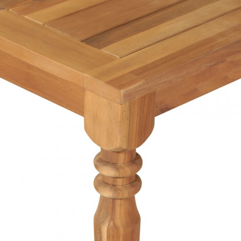 Table de jardin bois d'acacia solide - Longueur au choix