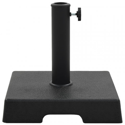Socle carré de parasol polyrésine 8 kg noir