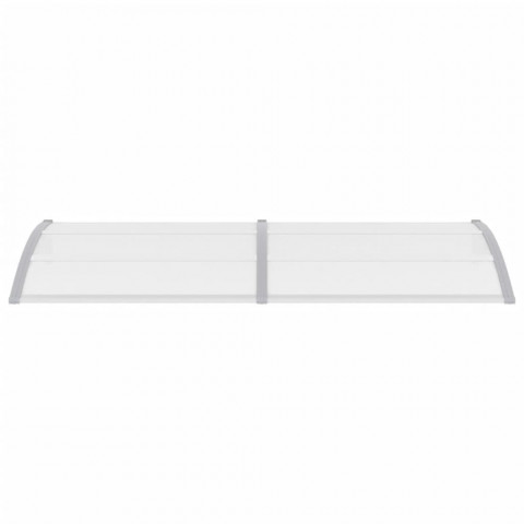 Vidaxl auvent de porte gris 240 x 100 cm pc