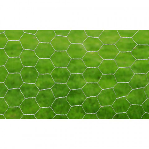 Clôture en treillis Acier galvanisé Hexagonal 1x25 m - Couleur au choix