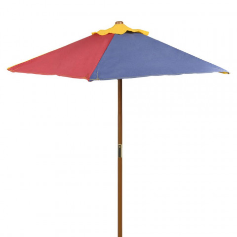 Vidaxl table et bancs de pique-nique avec parasol pour enfants