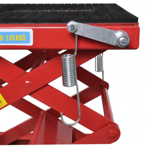 Table élévatrice rouge 135 kg