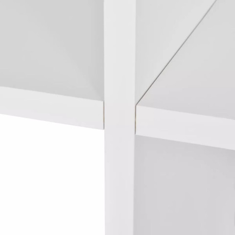 Étagère armoire meuble design bibliothèque/étagère 142 cm blanc 