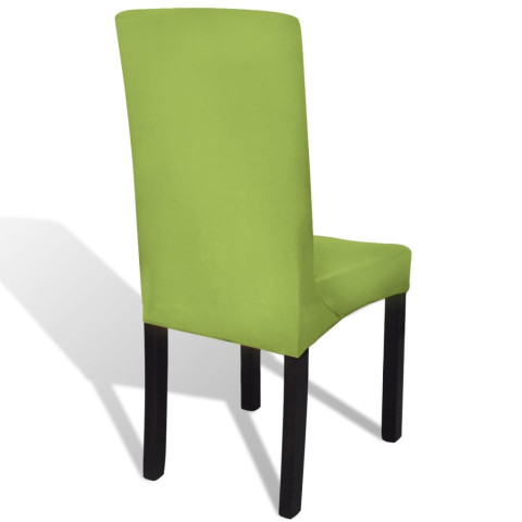 Housse de chaise droite extensible 6 pcs - Couleur au choix