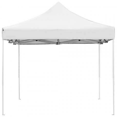 Tente de réception pliable Aluminium 4,5x3 m Blanc