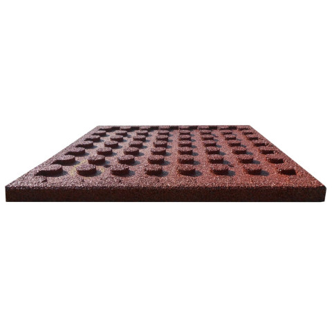 Carreaux de protection antichoc caoutchouc 50x50x3cm - 24 pièces - Couleur au choix