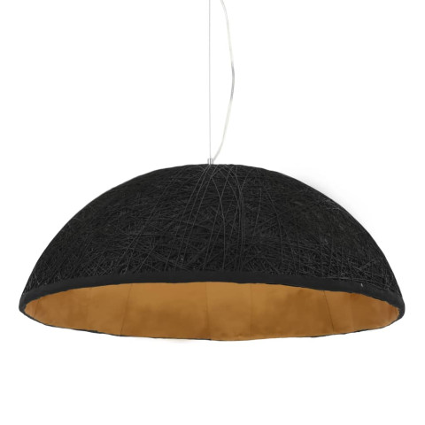 Lampe suspendue noir et doré ø70 cm e27