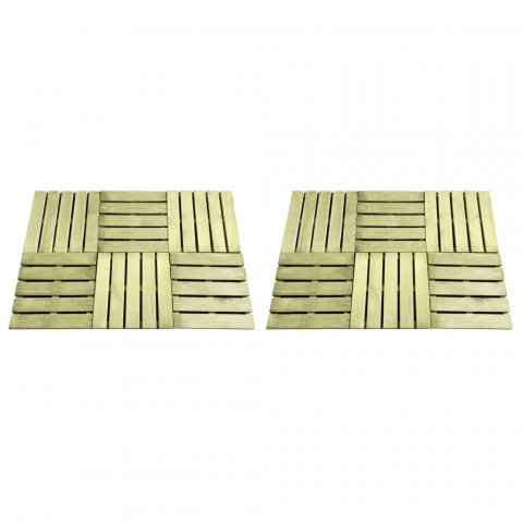 Dalles de terrasse  50x50 cm bois - Couleur et nombre pièces au choix