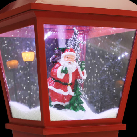 Lampe de piédestal de Noël avec Père Noël 64 cm LED
