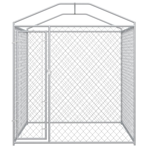 Chenil extérieur cage enclos parc animaux chien d'extérieur avec toit pour chiens 225 cm  02_0000324