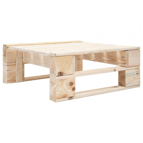 Repose-pied palette de jardin bois - Couleur au choix