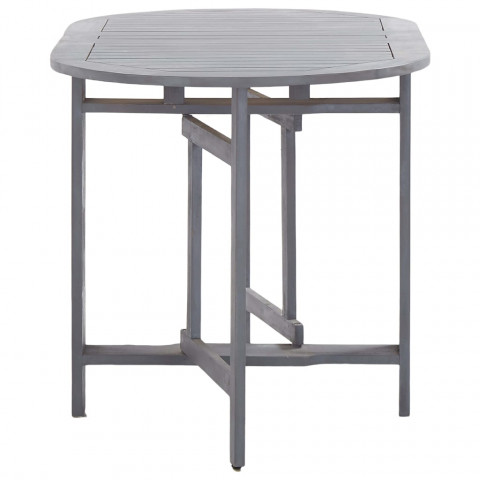 Table de jardin gris 120x70x74 cm bois d'acacia massif