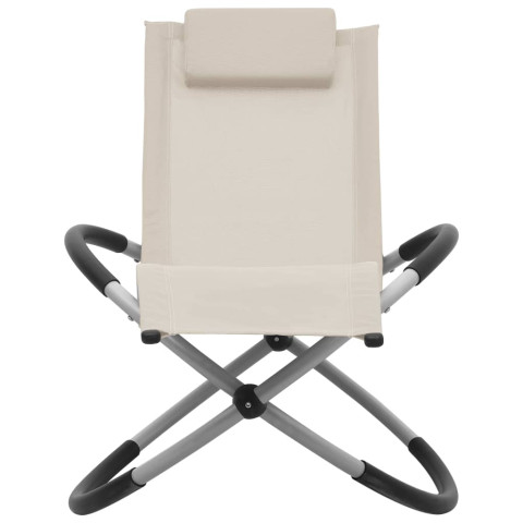 Transat chaise longue bain de soleil d'extérieur pour enfants acier - Couleur au choix