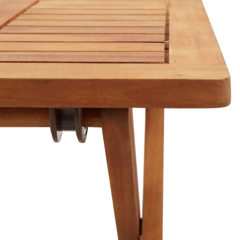 Table pliable de jardin 40x40x40 cm bois d'acacia massif