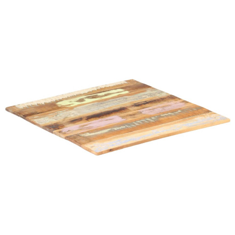 Dessus de table carré bois de récupération - Dimensions au choix