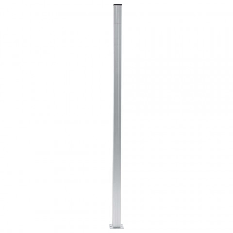 Poteaux de clôture 3 pcs aluminium 185 cm