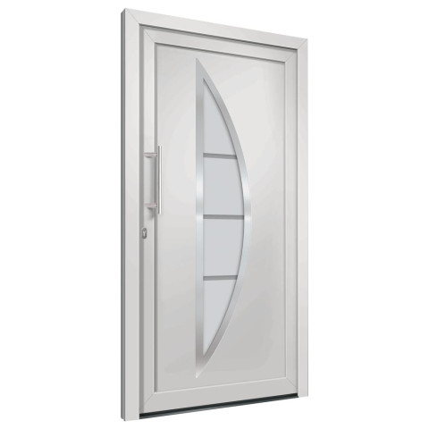 Porte d'entrée blanc 98x200 cm