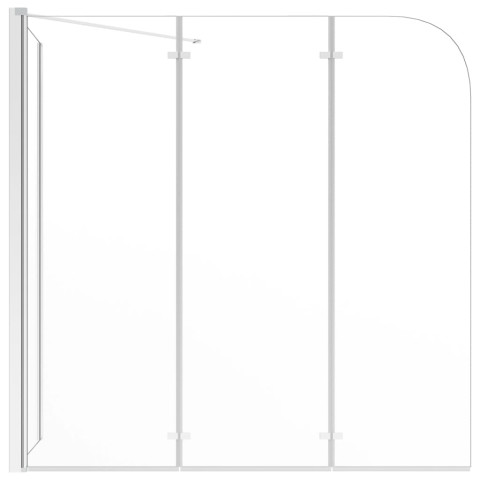 Enclos de bain 120x69x130 cm verre trempé transparent