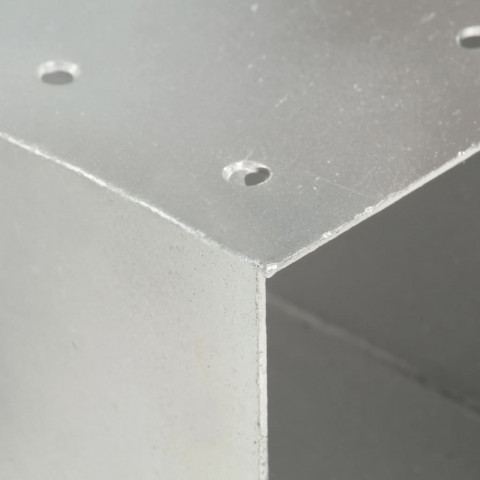 Connecteur de poteau forme en x métal galvanisé 91x91 mm