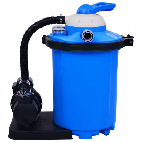 Pompe de filtration à sable avec minuterie 550 W 50 L