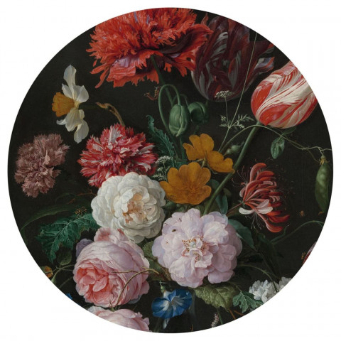 Papier peint cercle golden age flowers 190 cm