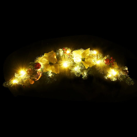 Arche de Noël avec lumières LED Vert 90 cm PVC