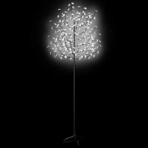 Sapin de Noël 220 LED blanc froid Cerisier en fleurs 220 cm