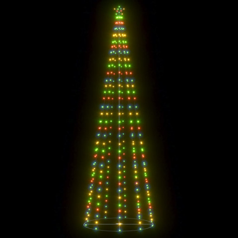 Sapin de Noël cône 330 LED colorées 100x300 cm
