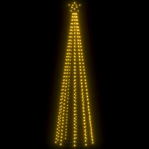Sapin de Noël cône 400 LED blanc chaud 100x360 cm