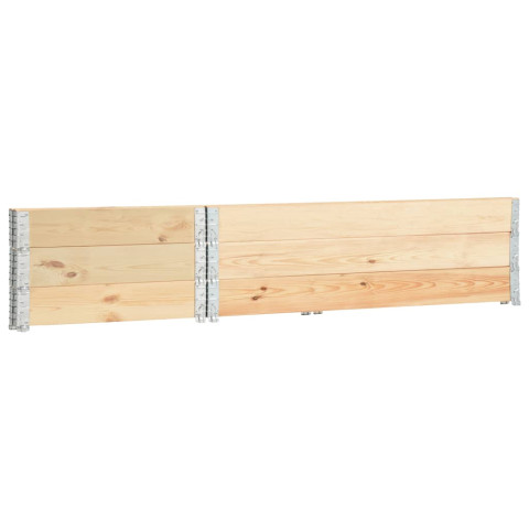 Jardinières surélevées 3 pcs 50x150 cm bois de pin solide