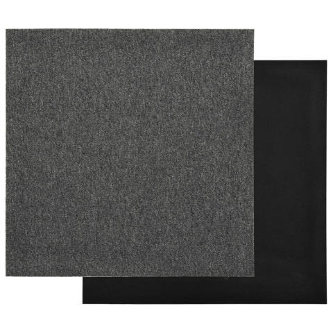 Dalles de tapis de sol 20 pcs 5 m² 50x50 cm anthracite