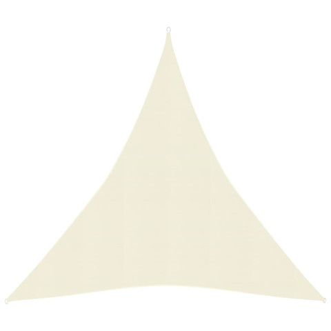 Voile toile d'ombrage parasol triangulaire 160 g/m² pehd 4 x 5 x 5 m - Couleur au choix