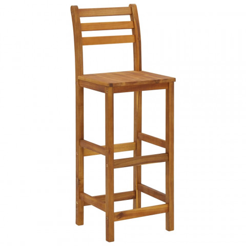  Tabourets de bar lot de 4 bois d'acacia solide