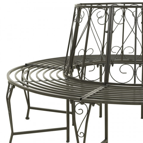 Banc circulaire de jardin 160 cm acier