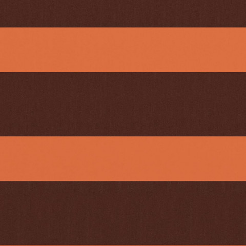 Écran de balcon orange et marron 75x500 cm tissu oxford
