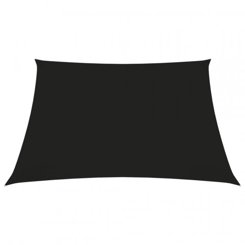Voile de parasol tissu oxford carré 5x5 m noir